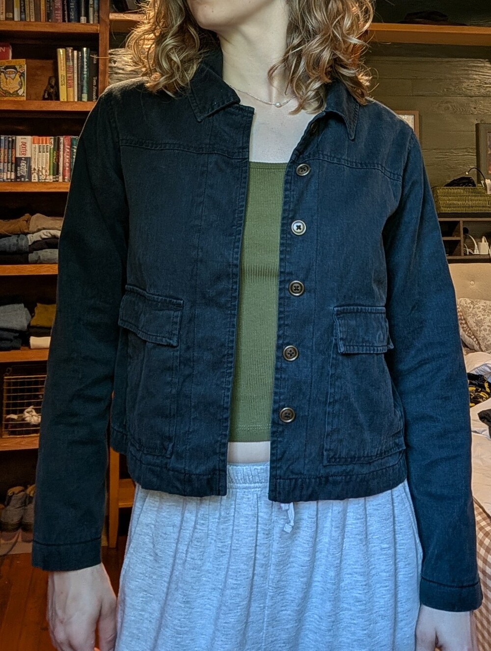 Painted Sleeve Lightweight Jacket